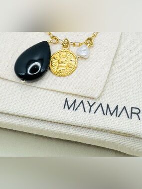 NEW Mayamar Gold Plated Luck Coin Necklace